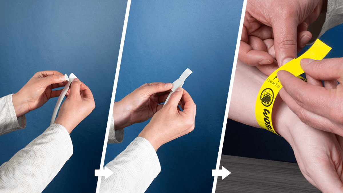 Bratari acces din hartie sintetica Eco-Friendly SecurBand® - imagine 3